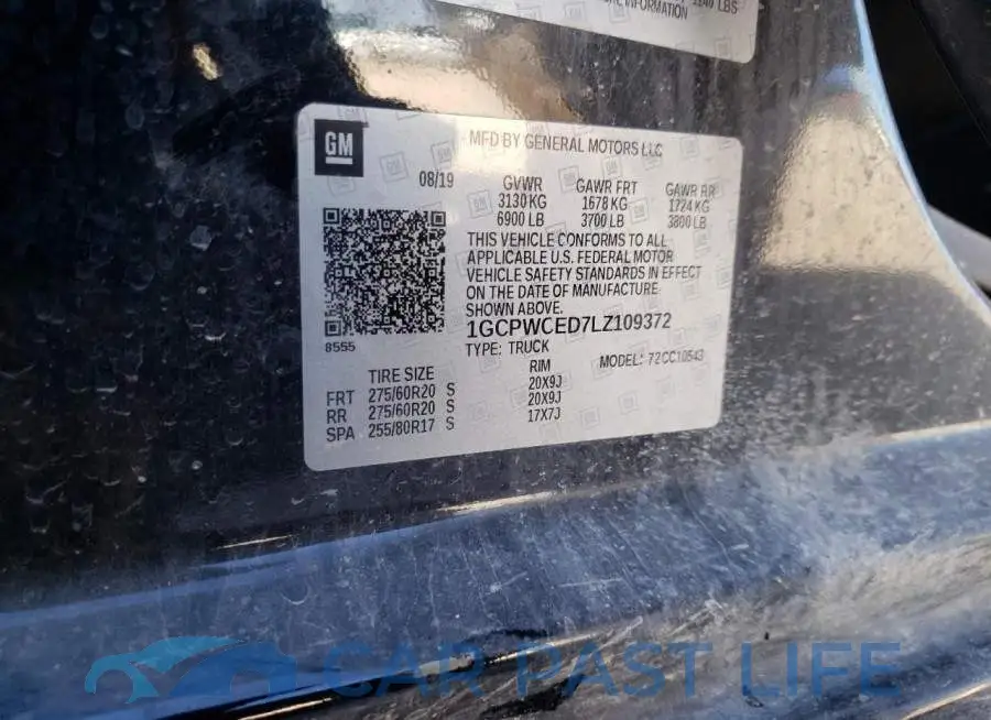 1GCPWCED7LZ109372# 10