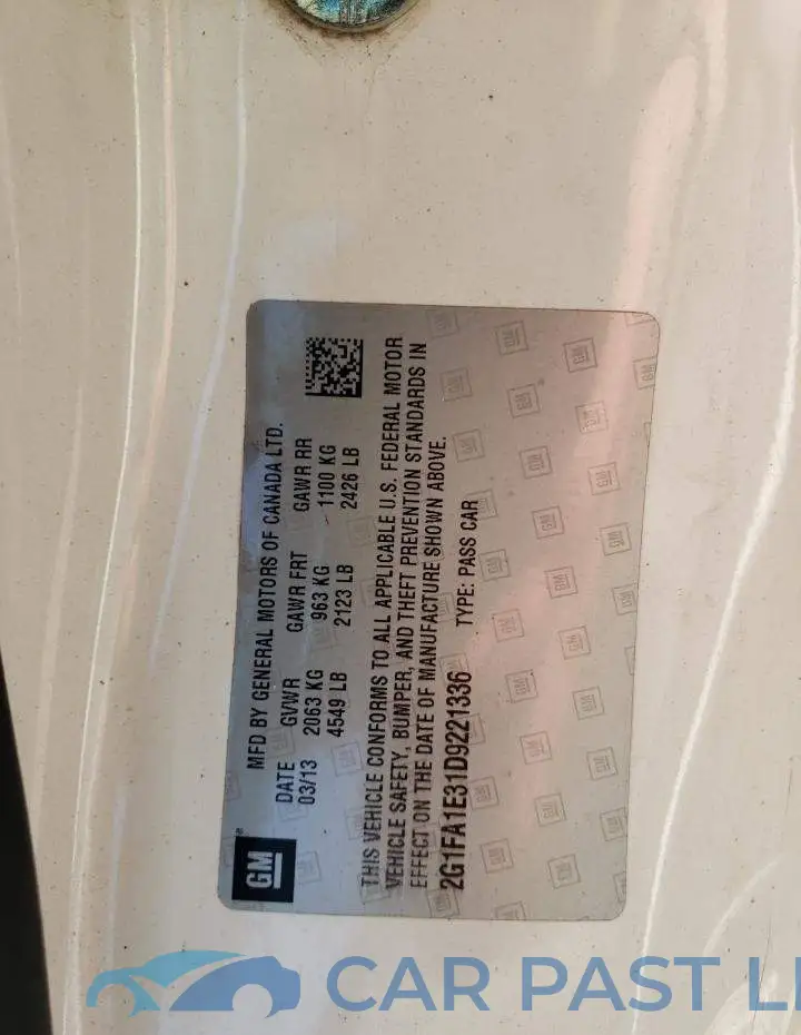 2G1FA1E31D9221336# 10