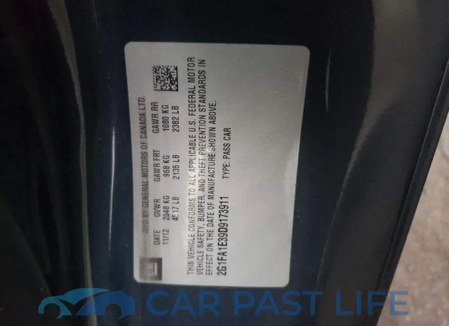 2G1FA1E39D9173911# 10