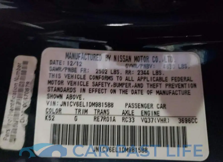 JN1CV6EL1DM981588# 10