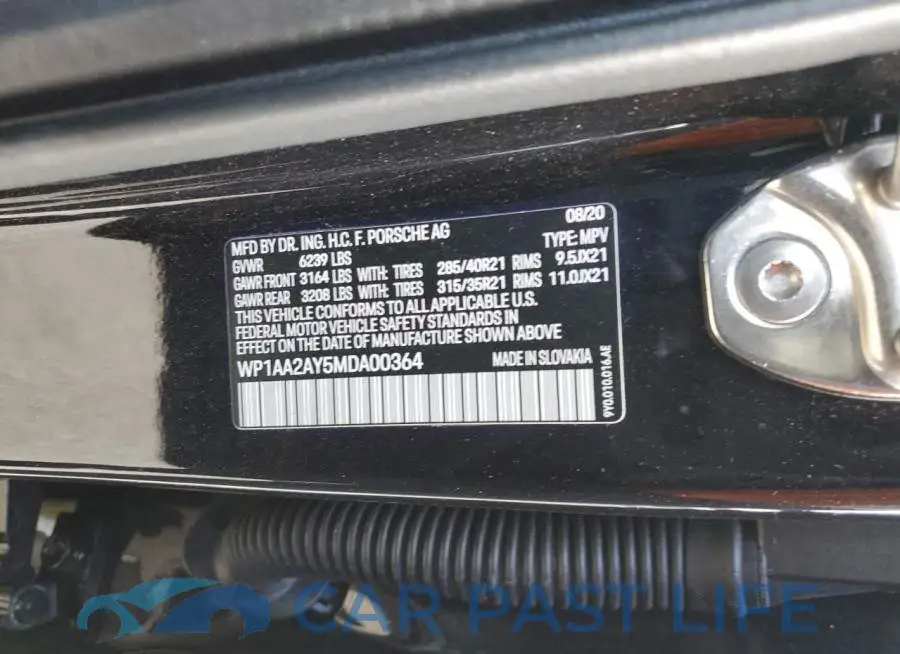 WP1AA2AY5MDA00364# 13