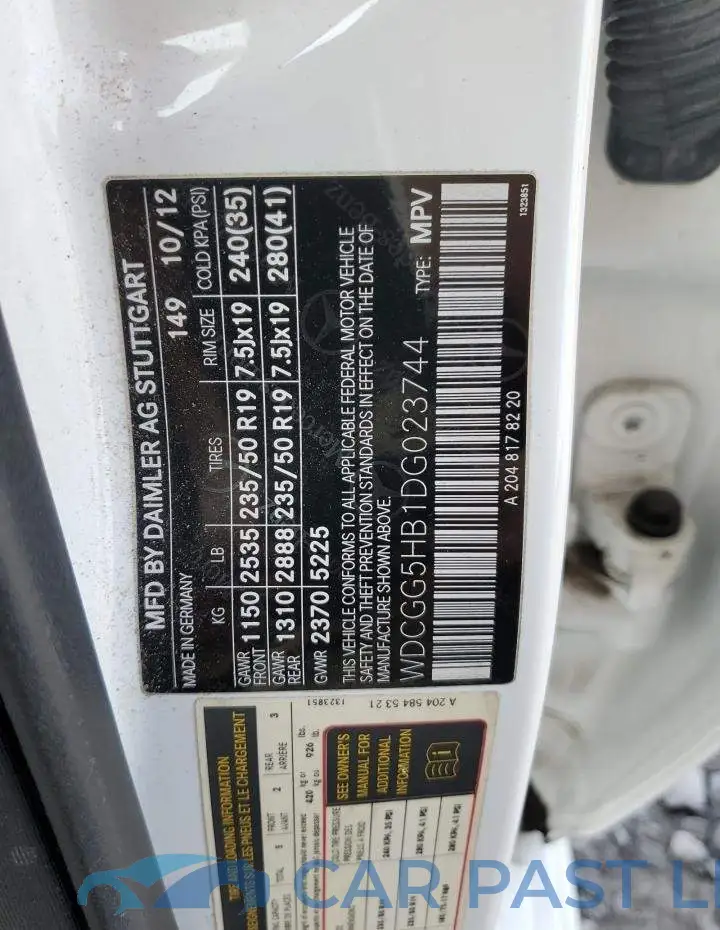 WDCGG5HB1DG023744# 10