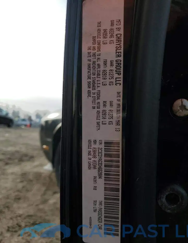 2C3CDYAG3DH662804# 12