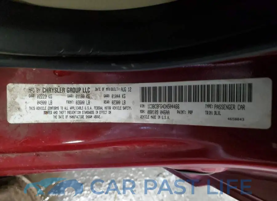 1C3BCBFG4DN504466# 12