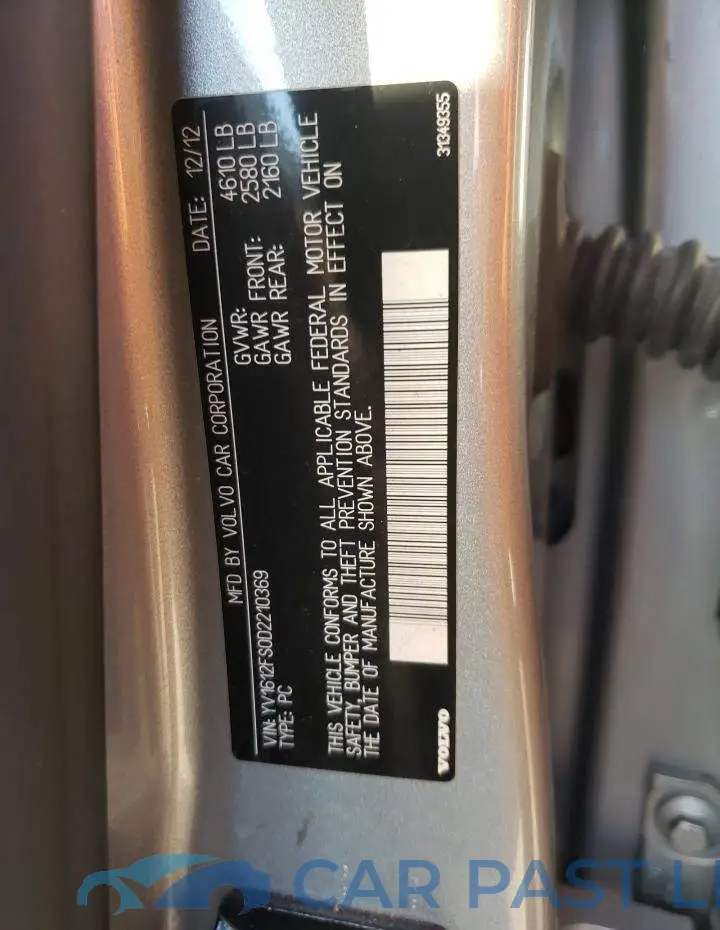 YV1612FS0D2210369# 12