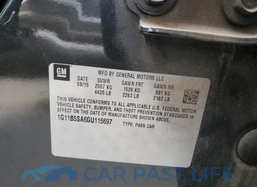 1G11B5SA6GU115697# 10