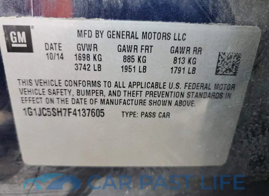 1G1JC5SH7F4137605# 12