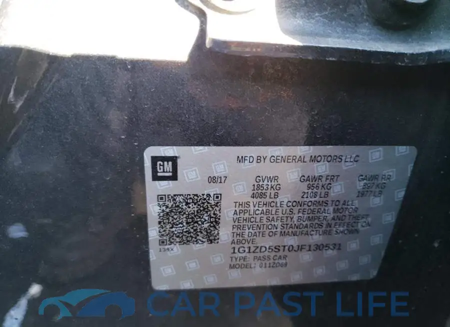 1G1ZD5ST0JF130531# 12