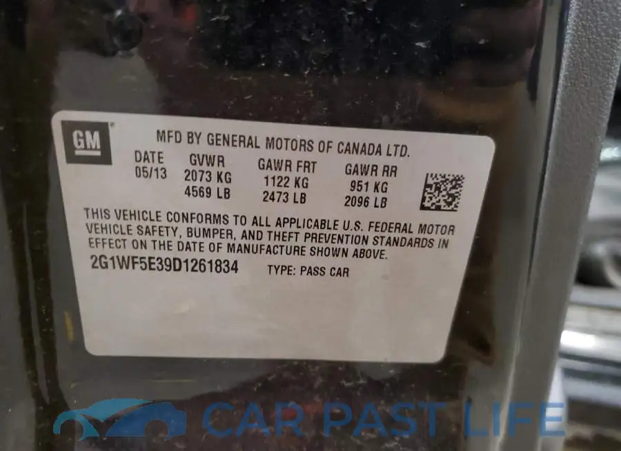 2G1WF5E39D1261834# 10