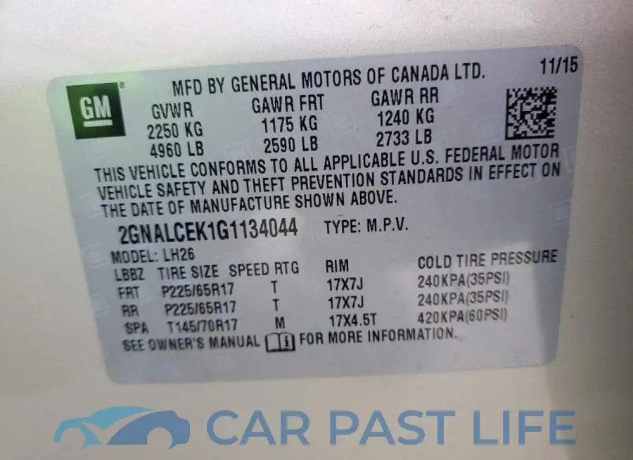 2GNALCEK1G1134044# 13