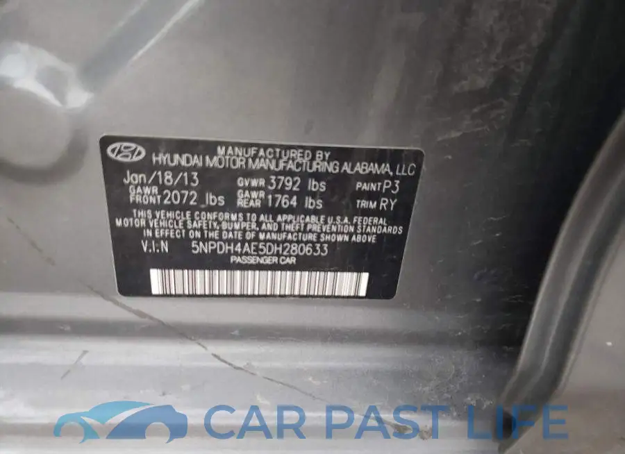 5NPDH4AE5DH280633# 12