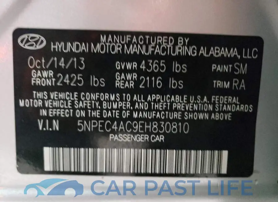 5NPEC4AC9EH830810# 10