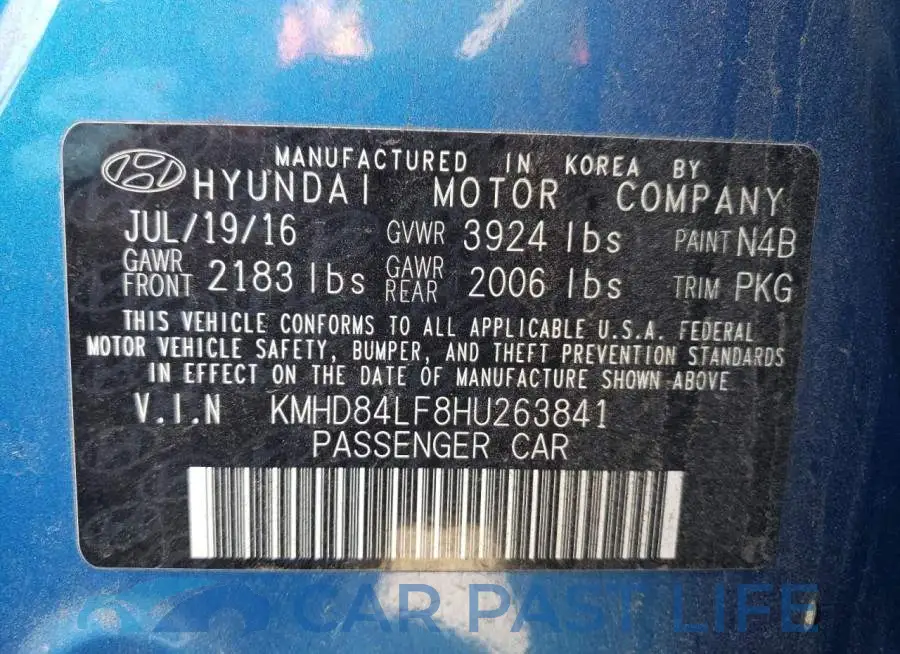 KMHD84LF8HU263841# 12