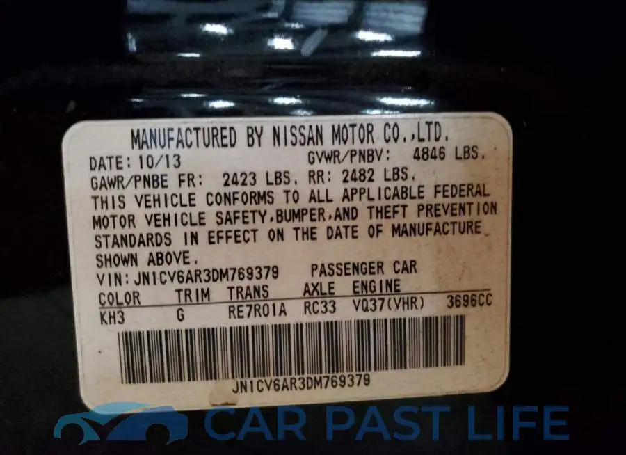 JN1CV6AR3DM769379# 12