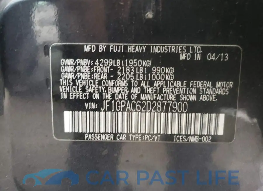 JF1GPAC62D2877900# 13
