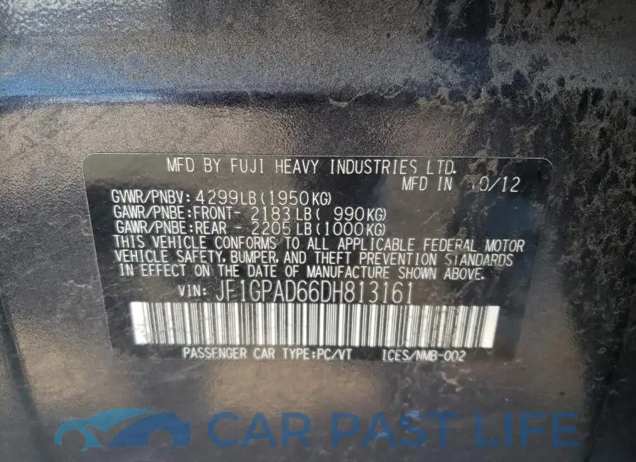 JF1GPAD66DH813161# 10