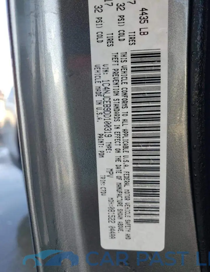 1C4NJCEB9DD100319# 13