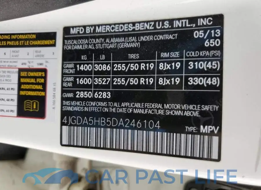 4JGDA5HB5DA246104# 12
