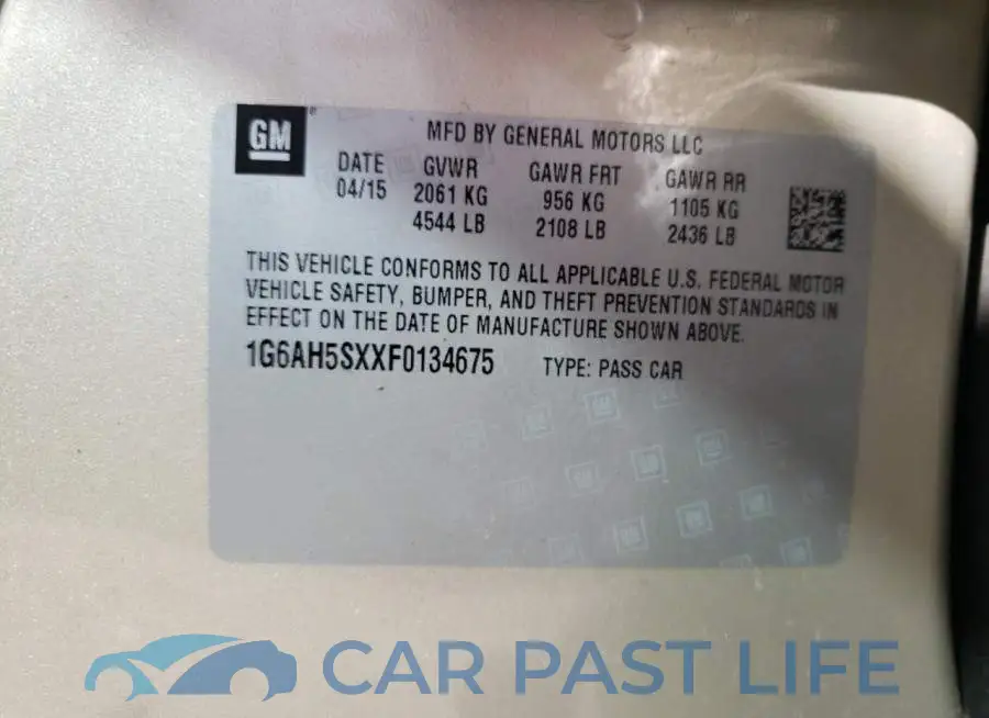 1G6AH5SXXF0134675# 10