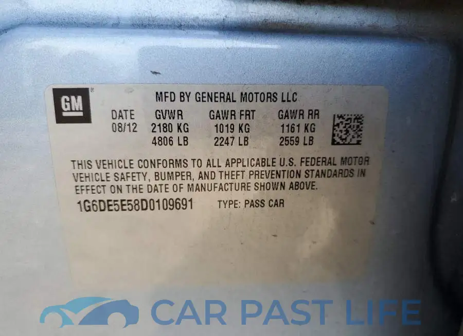 1G6DE5E58D0109691# 10