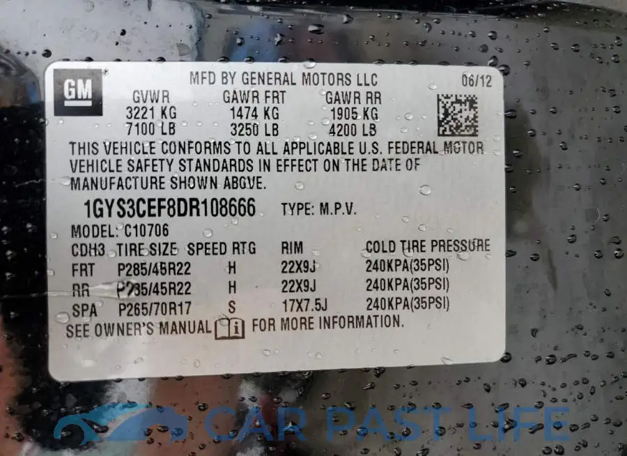 1GYS3CEF8DR108666# 13