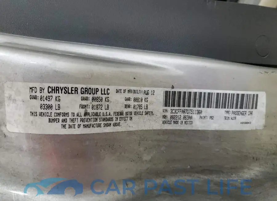 3C3CFFAR7DT511360# 12