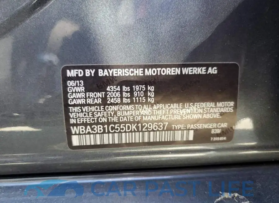 WBA3B1C55DK129637# 10