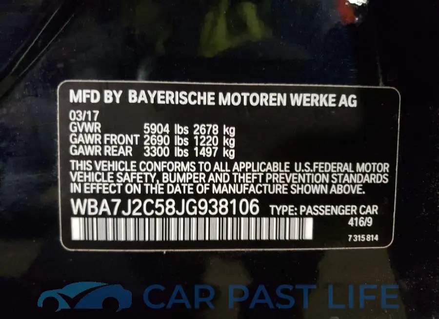 WBA7J2C58JG938106# 12