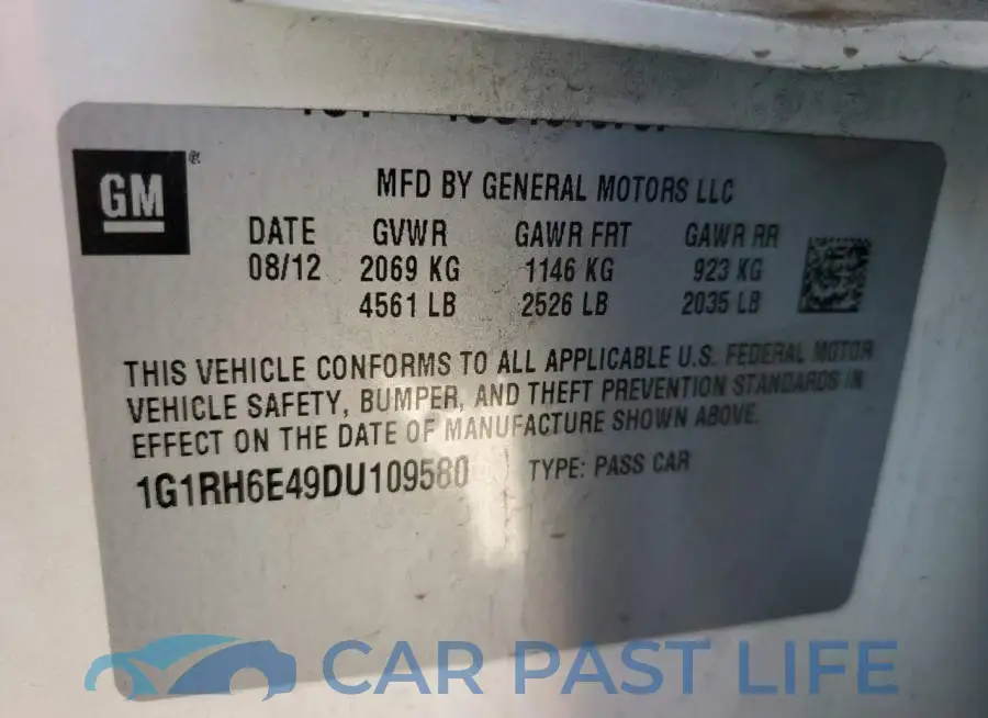 1G1RH6E49DU109580# 10