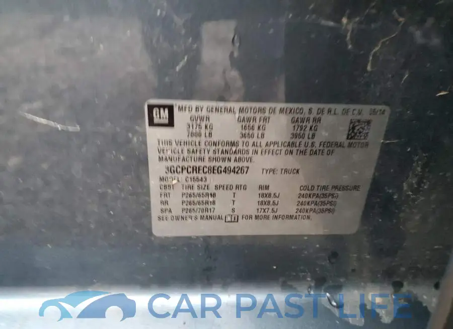 3GCPCREC8EG494267# 13