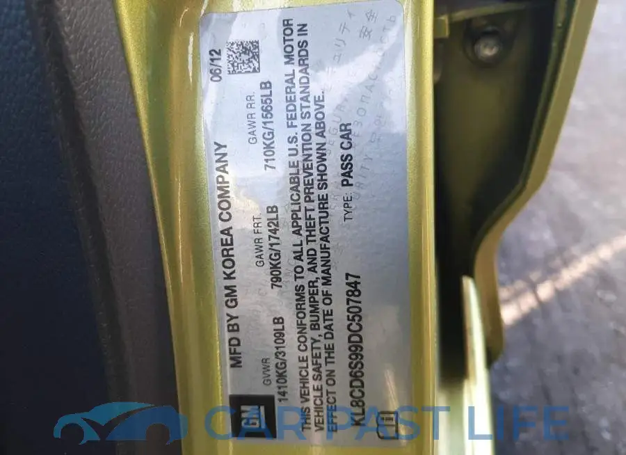 KL8CD6S99DC507847# 13