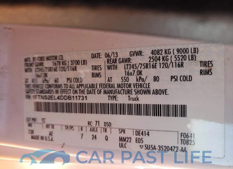 1FTNS2EL4DDB11731# 13