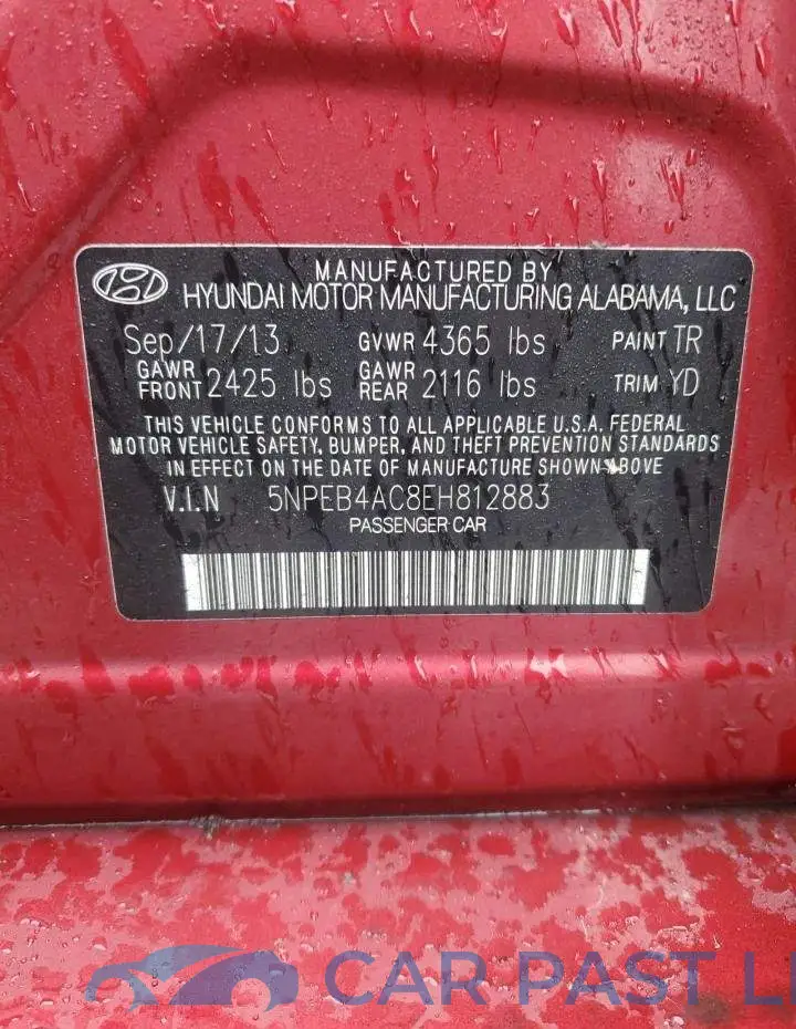 5NPEB4AC8EH812883# 12