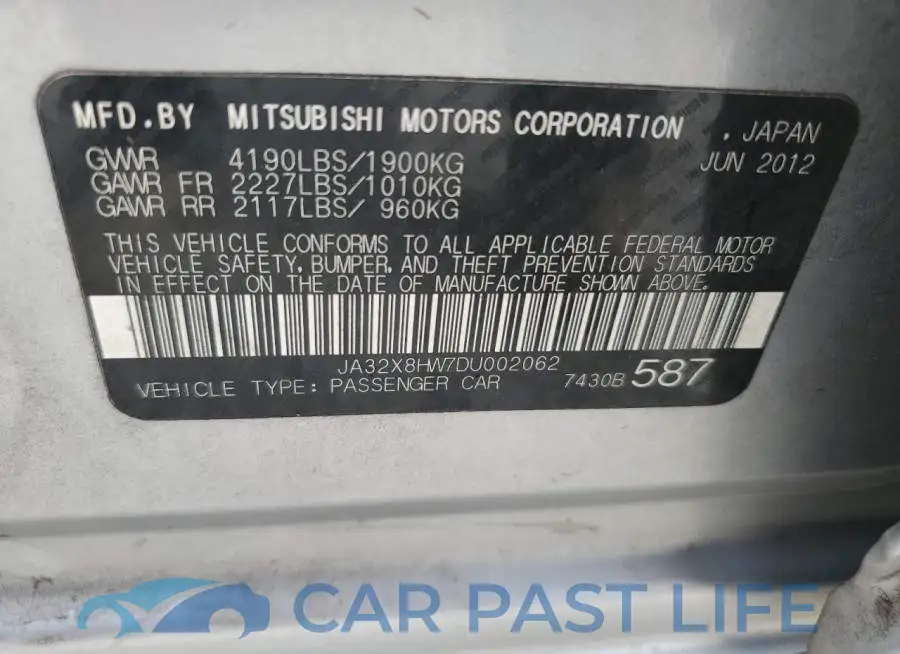 JA32X8HW7DU002062# 10