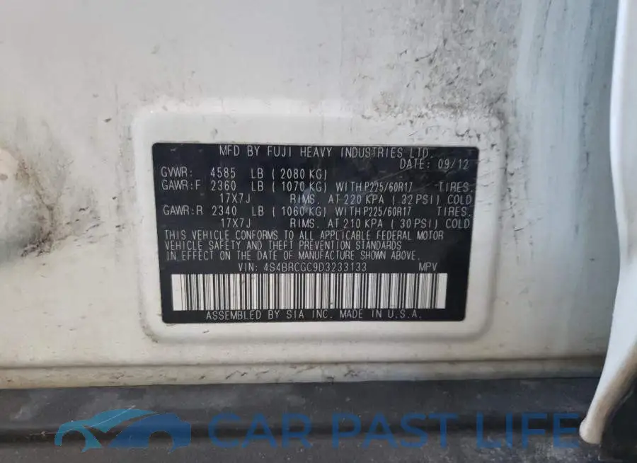 4S4BRCGC9D3233133# 14