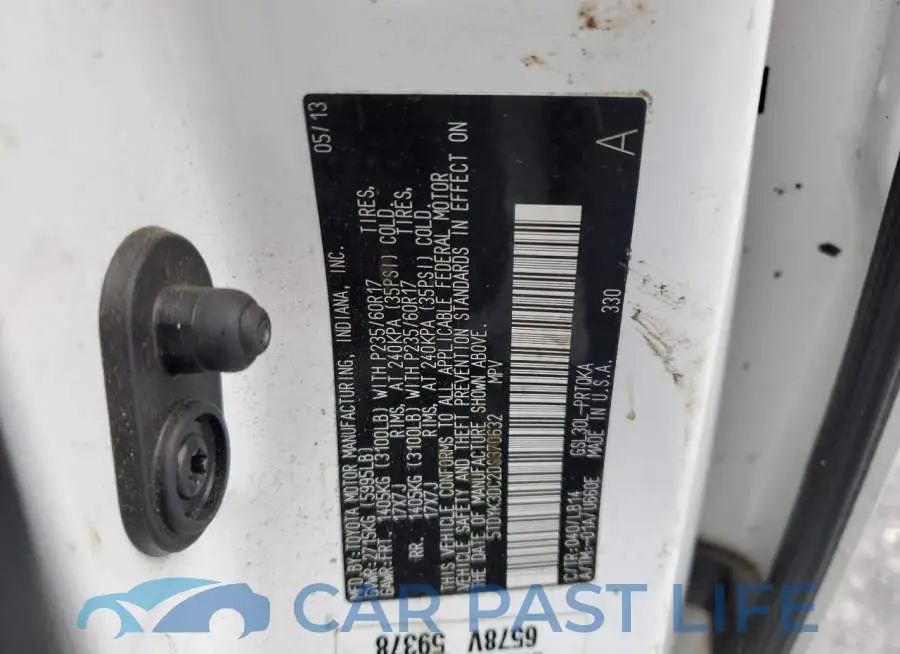 5TDYK3DC2DS370632# 14