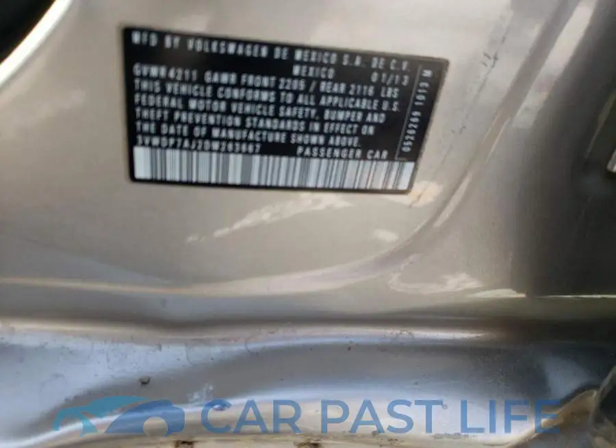3VWDP7AJ2DM263667# 10