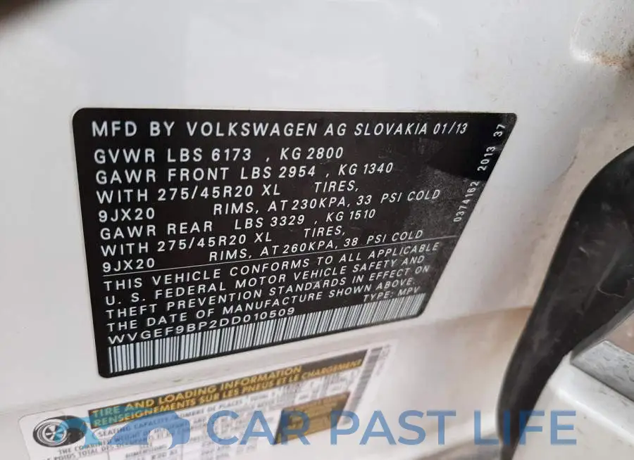 WVGEF9BP2DD010509# 14