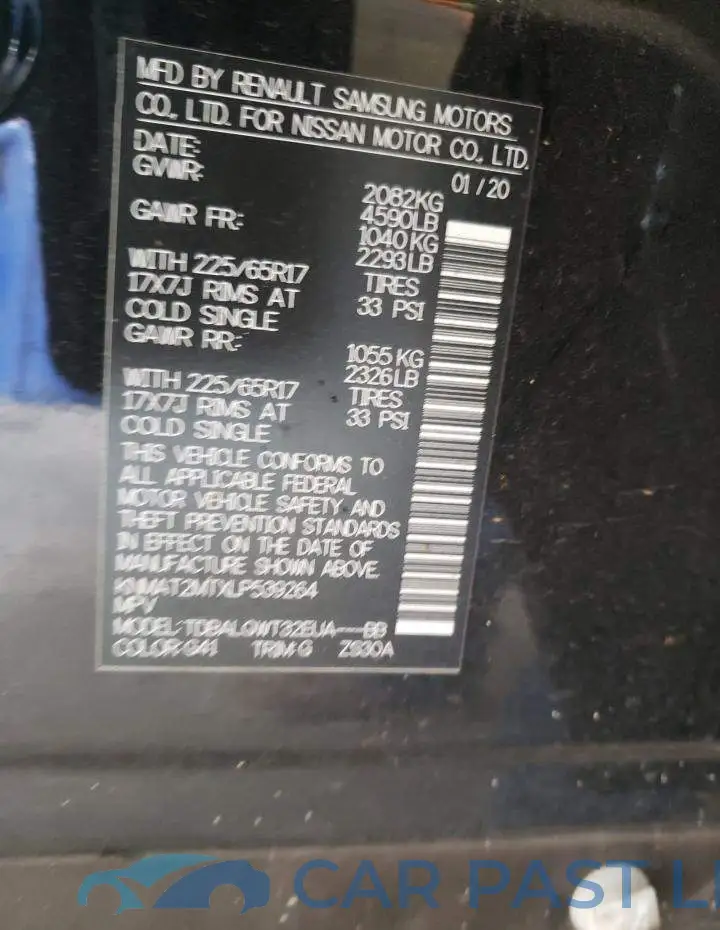KNMAT2MTXLP539264# 10