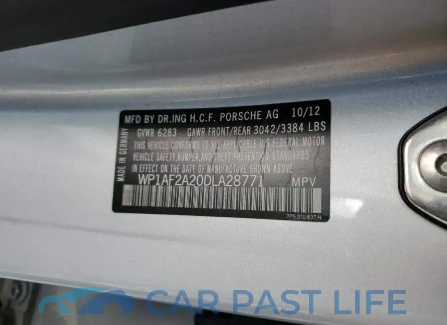 WP1AF2A20DLA28771# 10