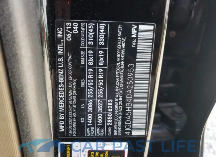 4JGDA5HB4DA250953# 10