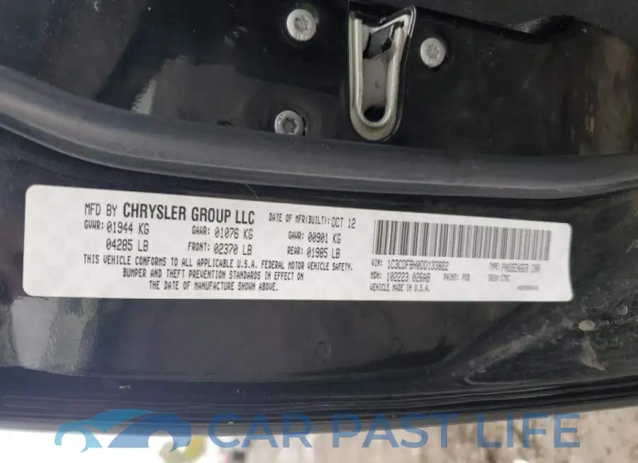1C3CDFBH0DD133822# 10