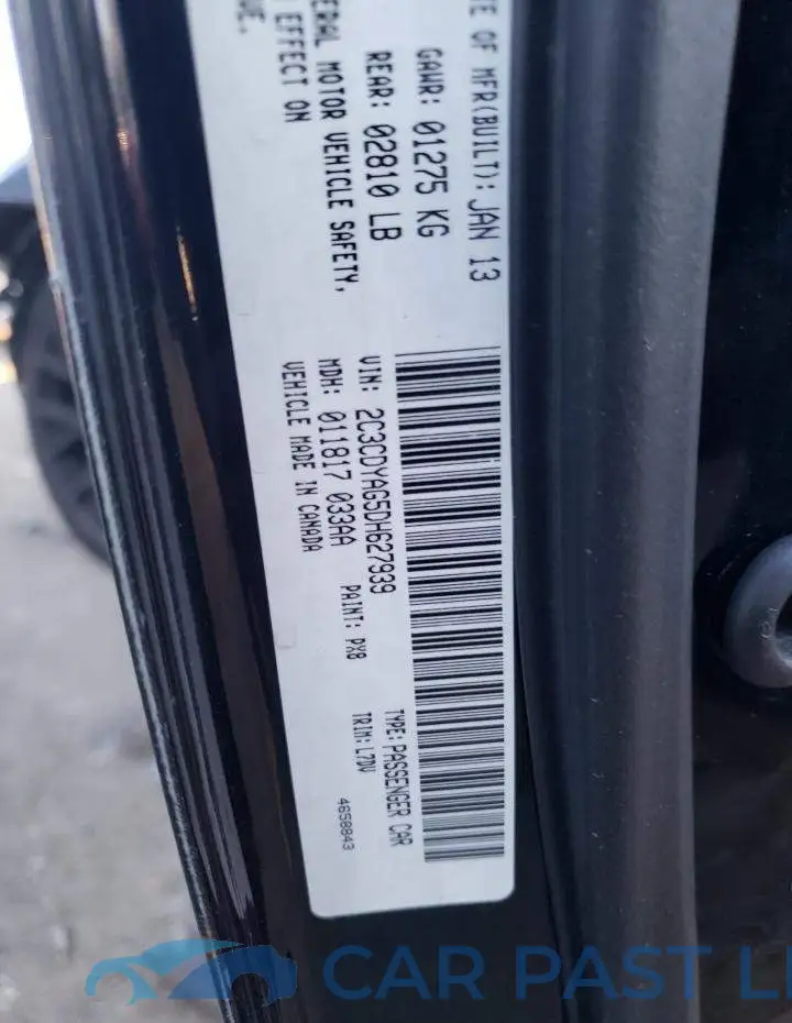 2C3CDYAG5DH627939# 10