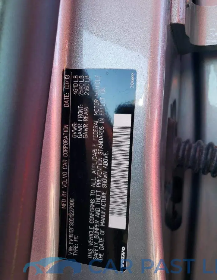 YV1612FS0D1227906# 12