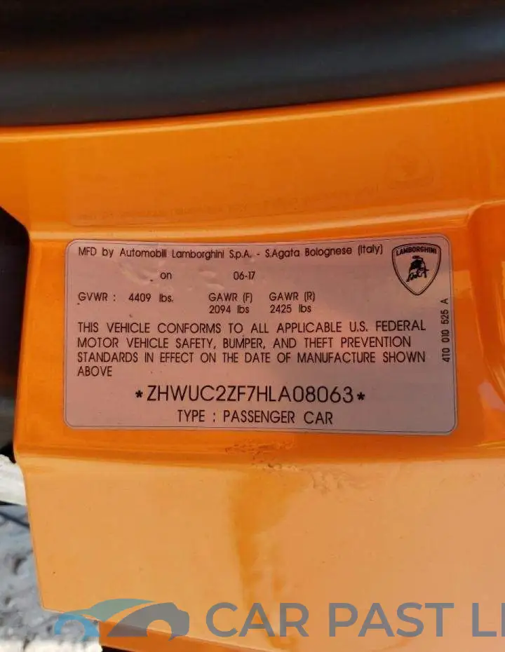 ZHWUC2ZF7HLA08063# 10