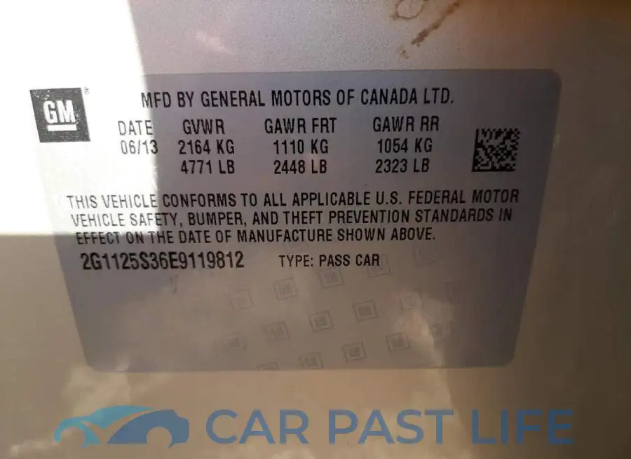 2G1125S36E9119812# 13