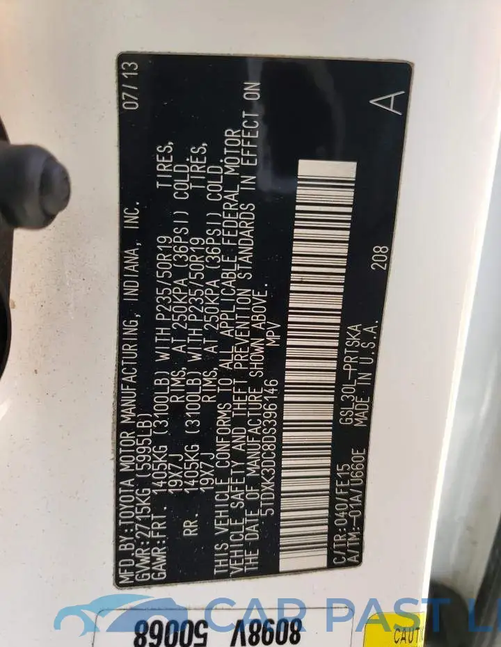 5TDXK3DC8DS396146# 13
