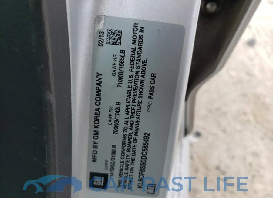KL8CF6S90DC585492# 10