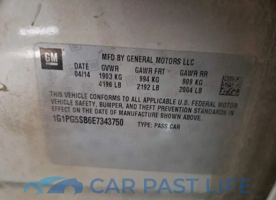 1G1PG5SB6E7343750# 12