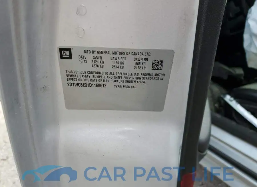 2G1WC5E31D1169612# 12